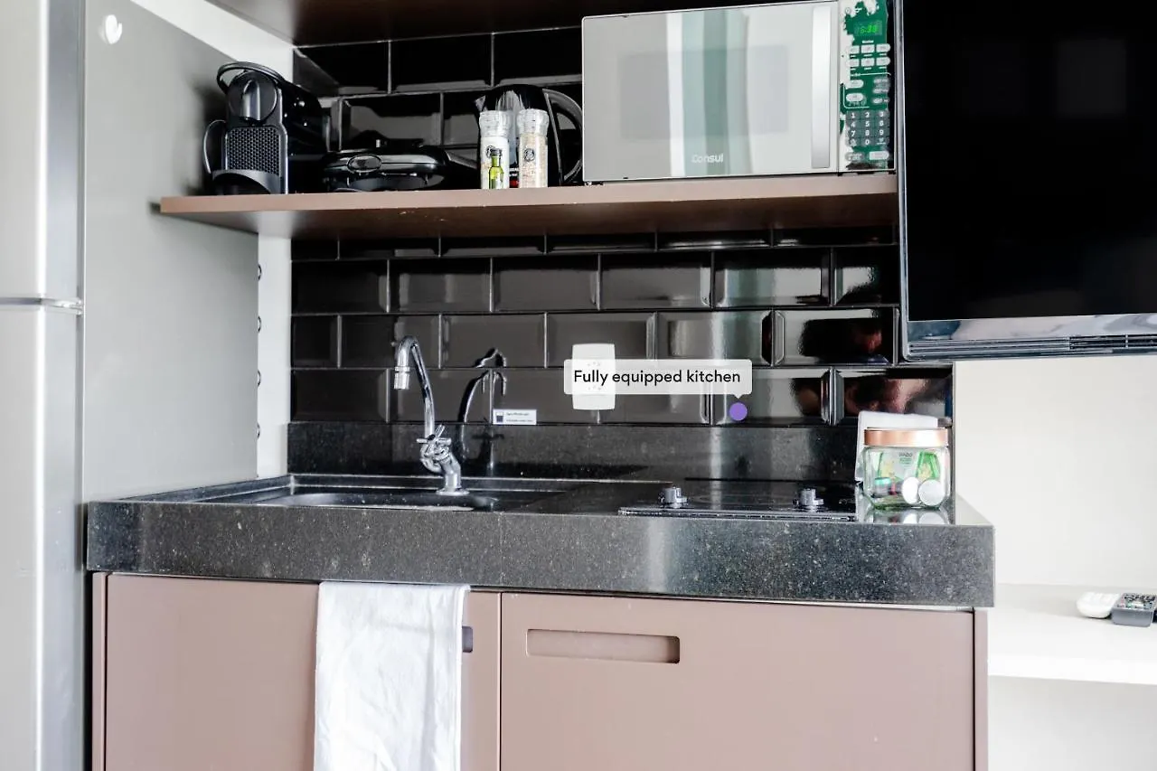 Appartement Studio em localização incrível, estacionamento, piscina e academia - Vila Olímpia à São Paulo